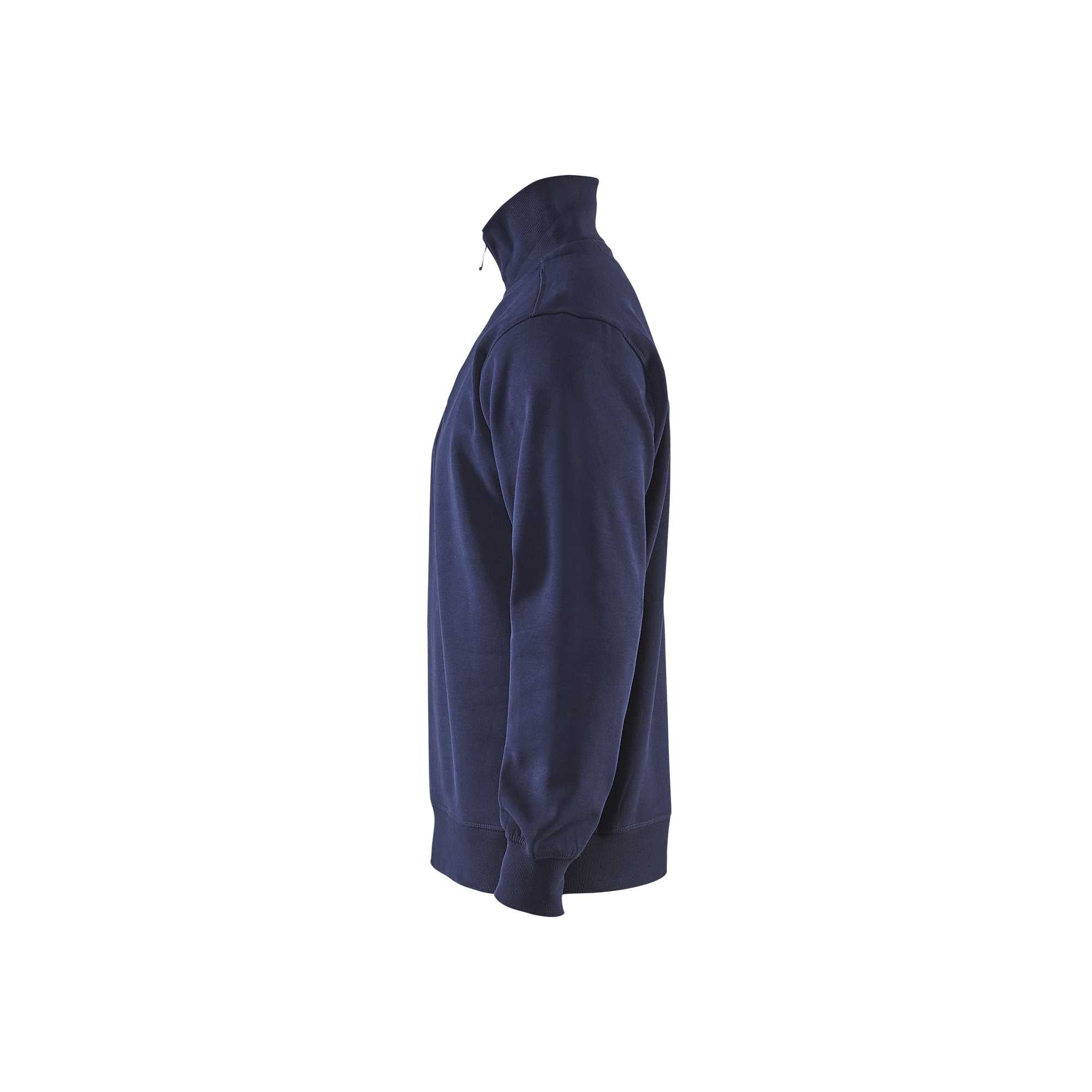 BLAKLADER 33651048 Sweatshirt With Collar Half-zip Work Sweatshirt MEN - Brushed Inside